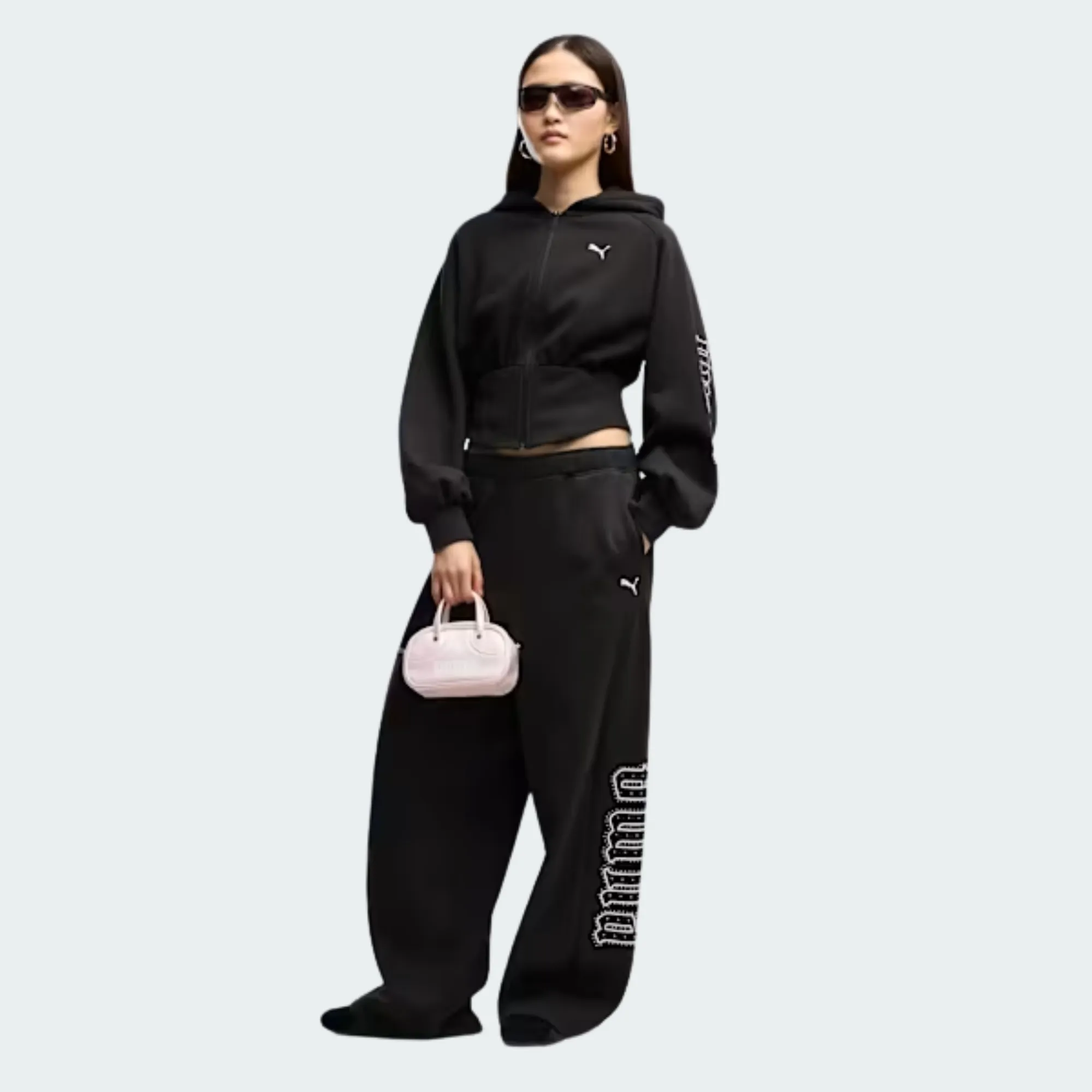 PUMA STREET GLAM SLOUCHY BEDAZZLED PANTS
