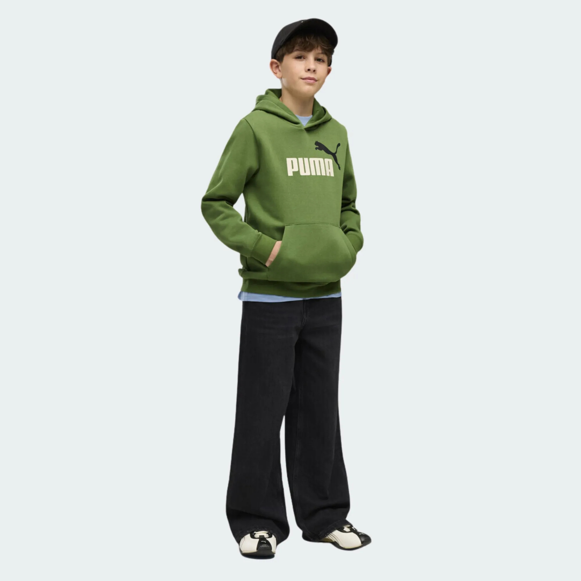 PUMA ESSENTIALS 2 COLOR NO. 1 LOGO HOODIE BOYS