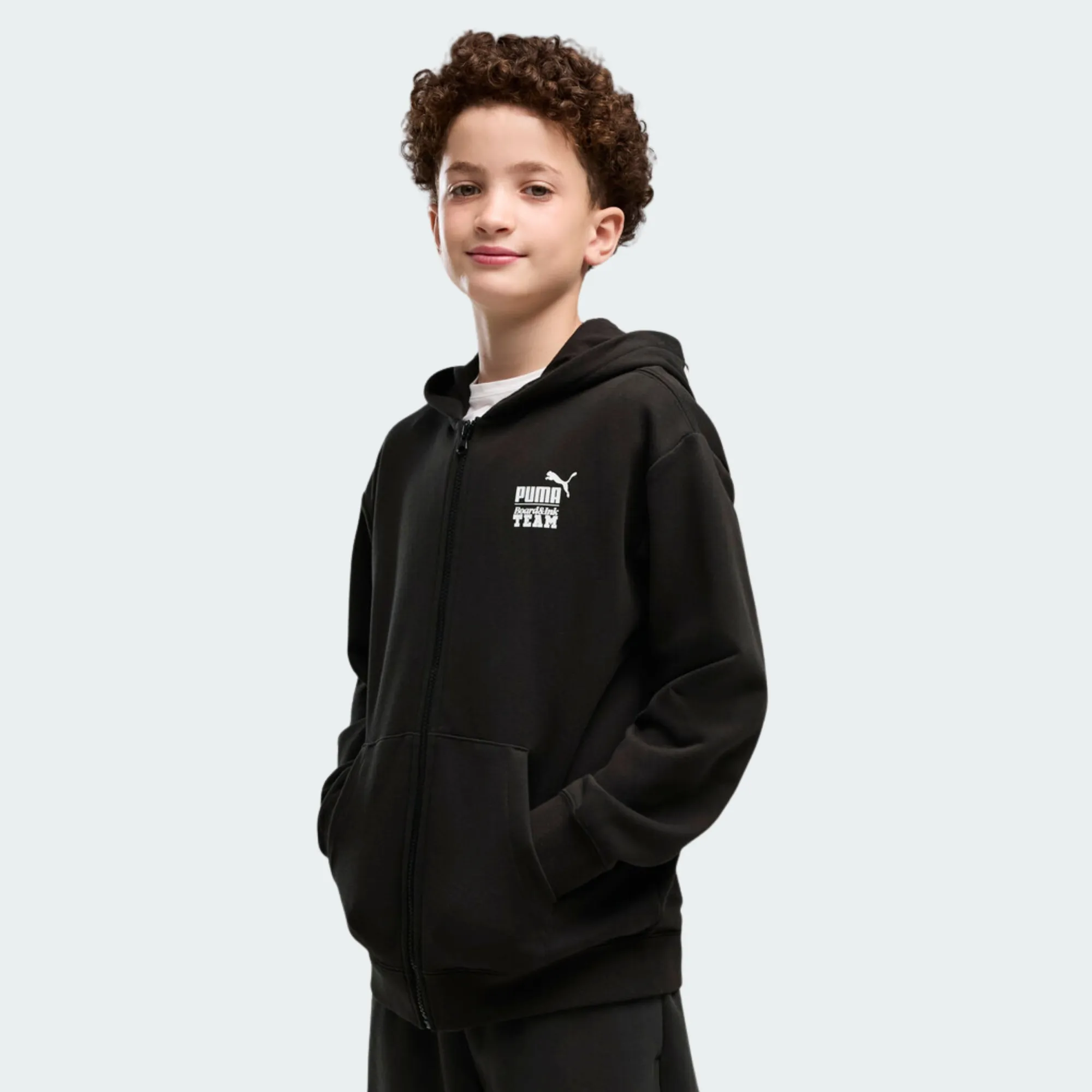 PUMA MID90S RELAXED FULL-ZIP HOODIE BOYS