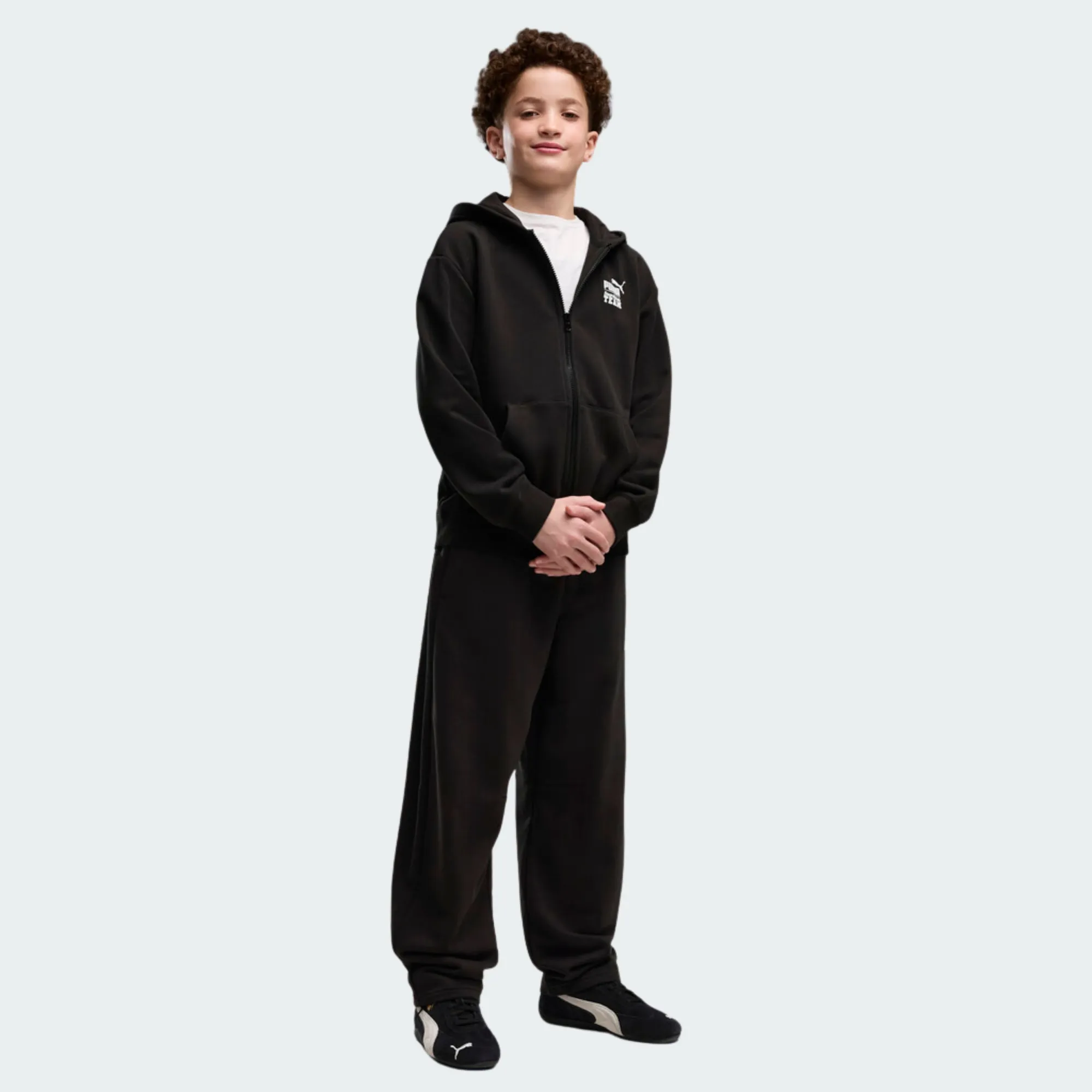 PUMA MID90S RELAXED FULL-ZIP HOODIE BOYS