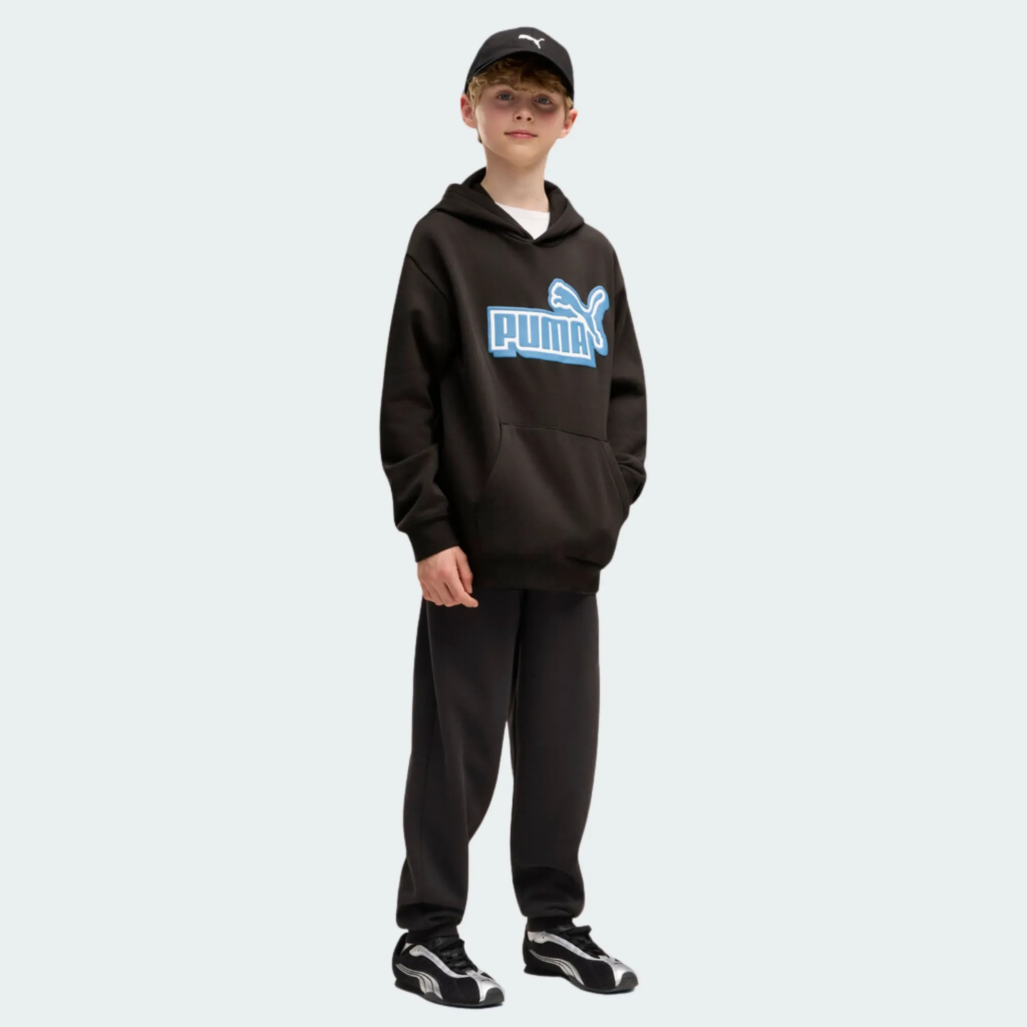 PUMA ESSENTIALS LOGO LAB RELAXED HOODIE BOYS