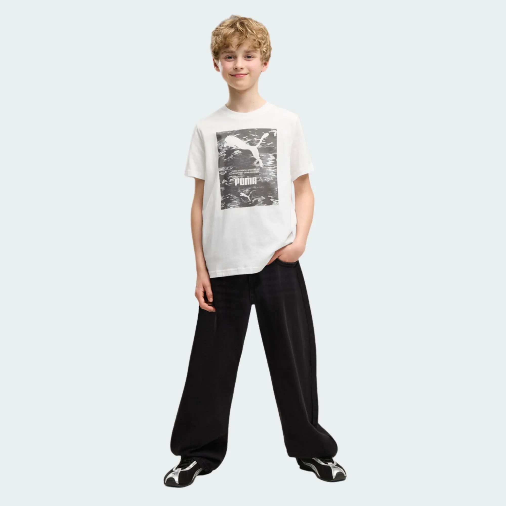 PUMA SPORT CAMO GRAPHIC TEE BOYS