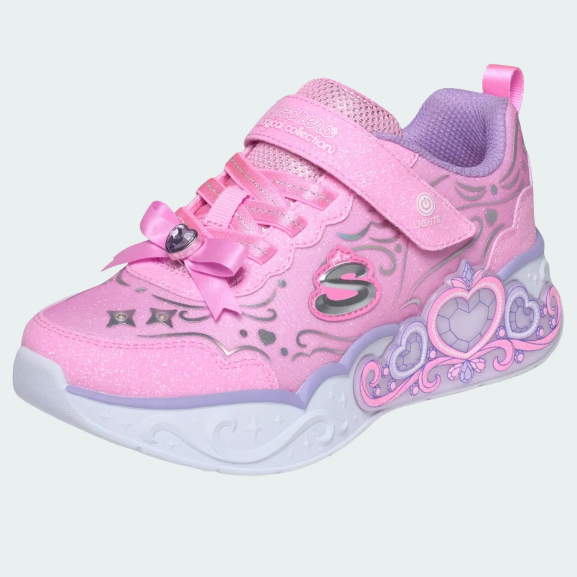 SKECHERS HEARTS LIGHTS LITTLE GIRLS
