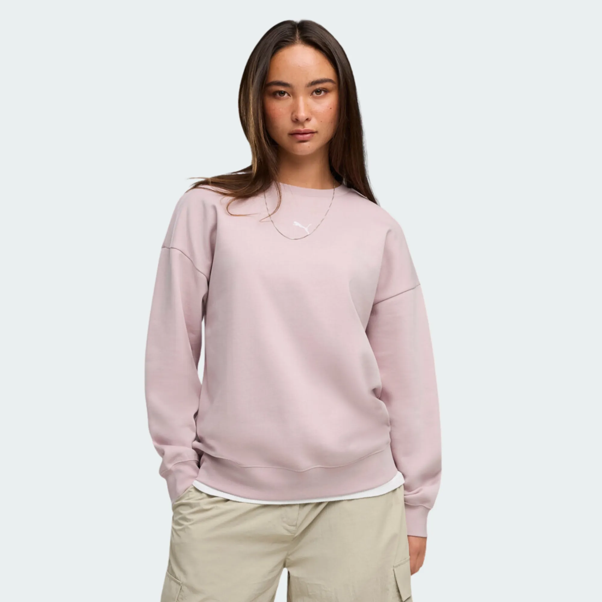 PUMA ESSENTIALS PUMA LOGO OVERSIZED CREW