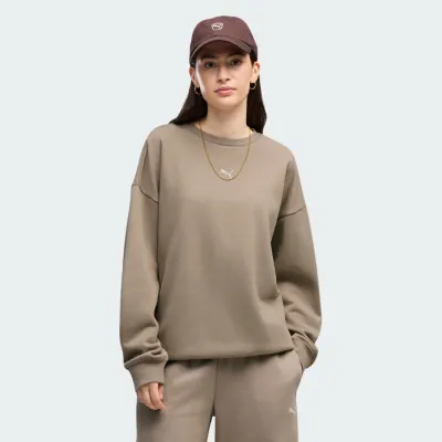 PUMA ESSENTIALS PUMA LOGO OVERSIZED CREW