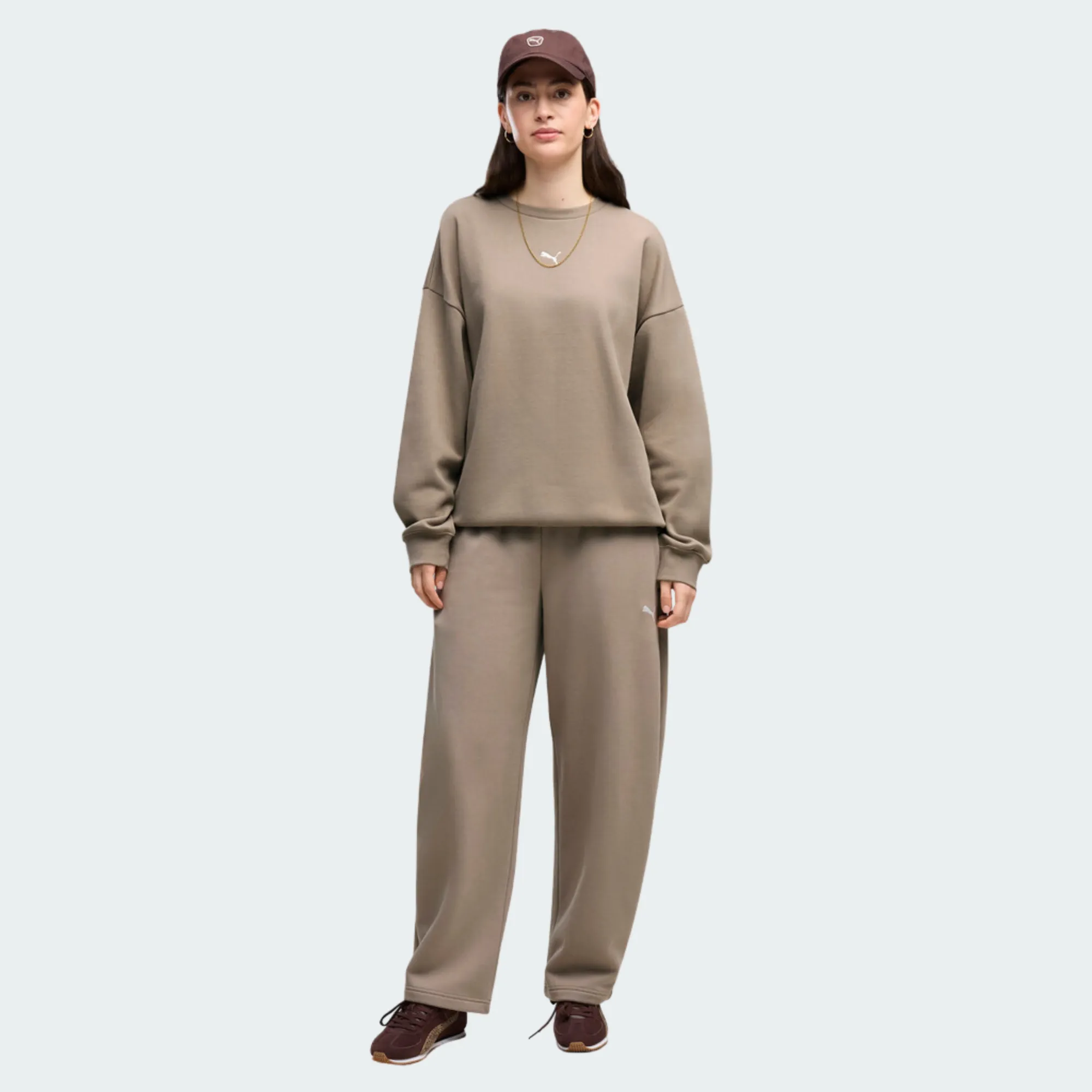 PUMA ESSENTIALS PUMA LOGO OVERSIZED CREW