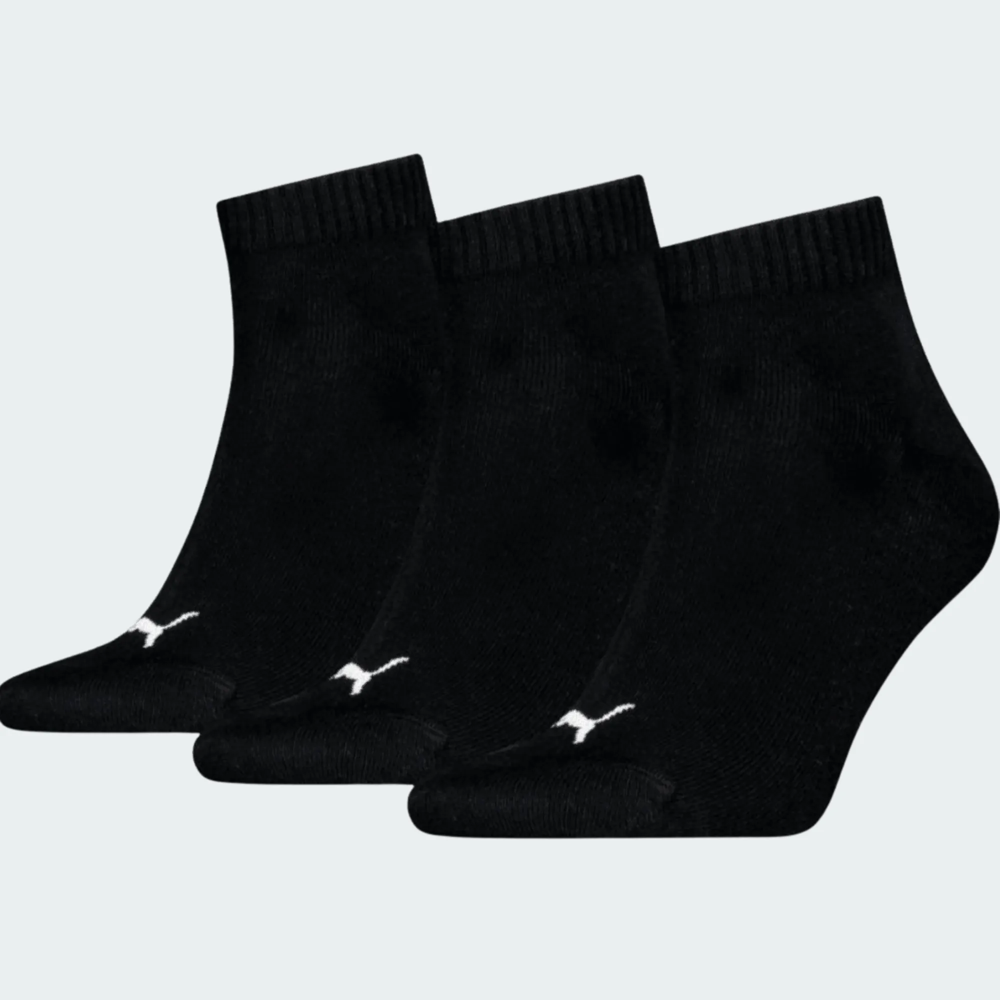 PUMA UNISEX QUARTER PLAIN 3PACK SOCKS