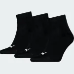 PUMA UNISEX QUARTER PLAIN 3PACK SOCKS