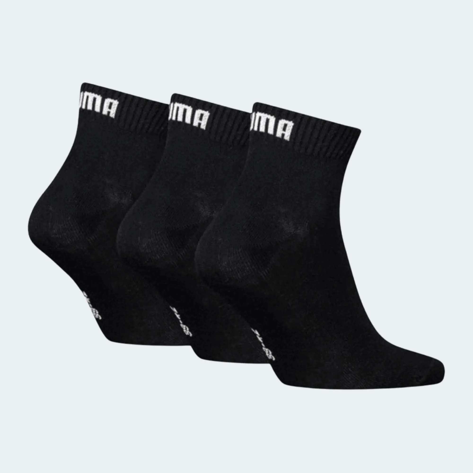 PUMA UNISEX QUARTER PLAIN 3PACK SOCKS