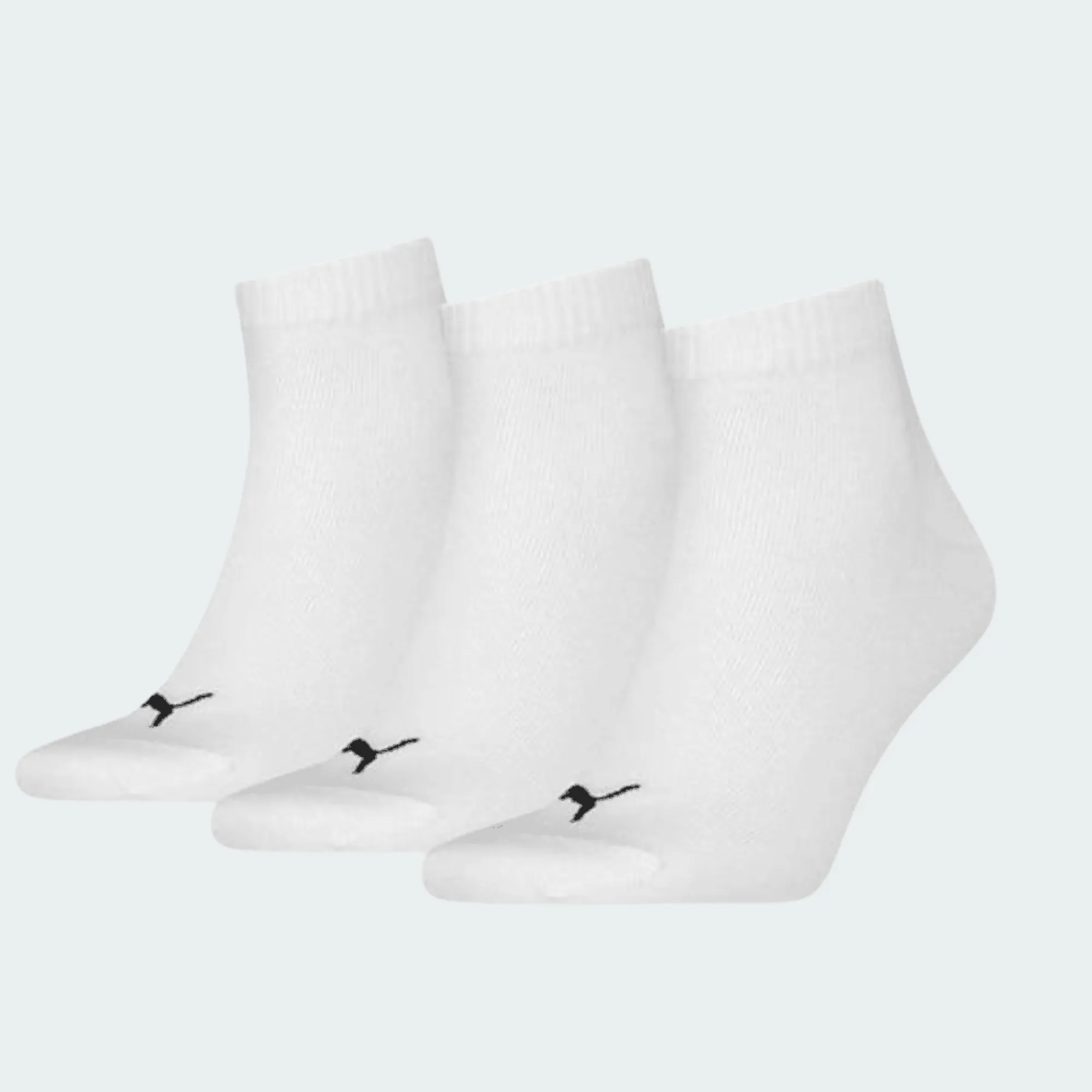 PUMA UNISEX QUARTER PLAIN 3PACK SOCKS