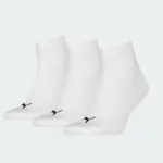 PUMA UNISEX QUARTER PLAIN 3PACK SOCKS