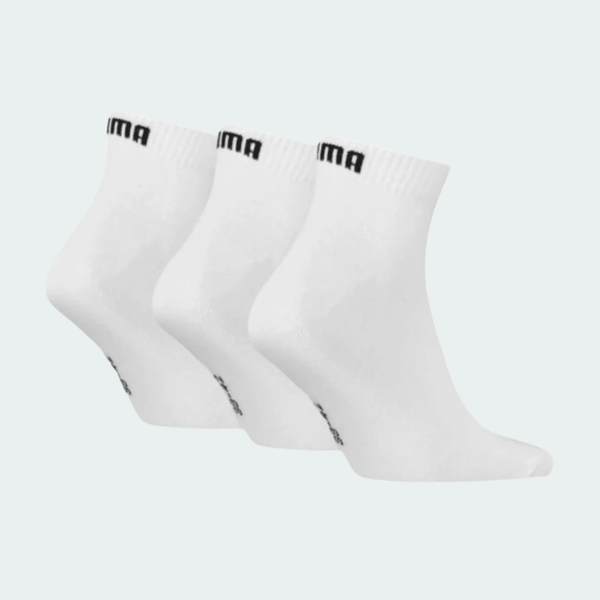 PUMA UNISEX QUARTER PLAIN 3PACK SOCKS