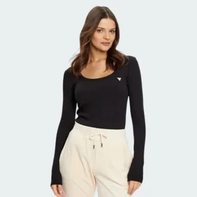 GUESS COLETTE LS RIB TOP