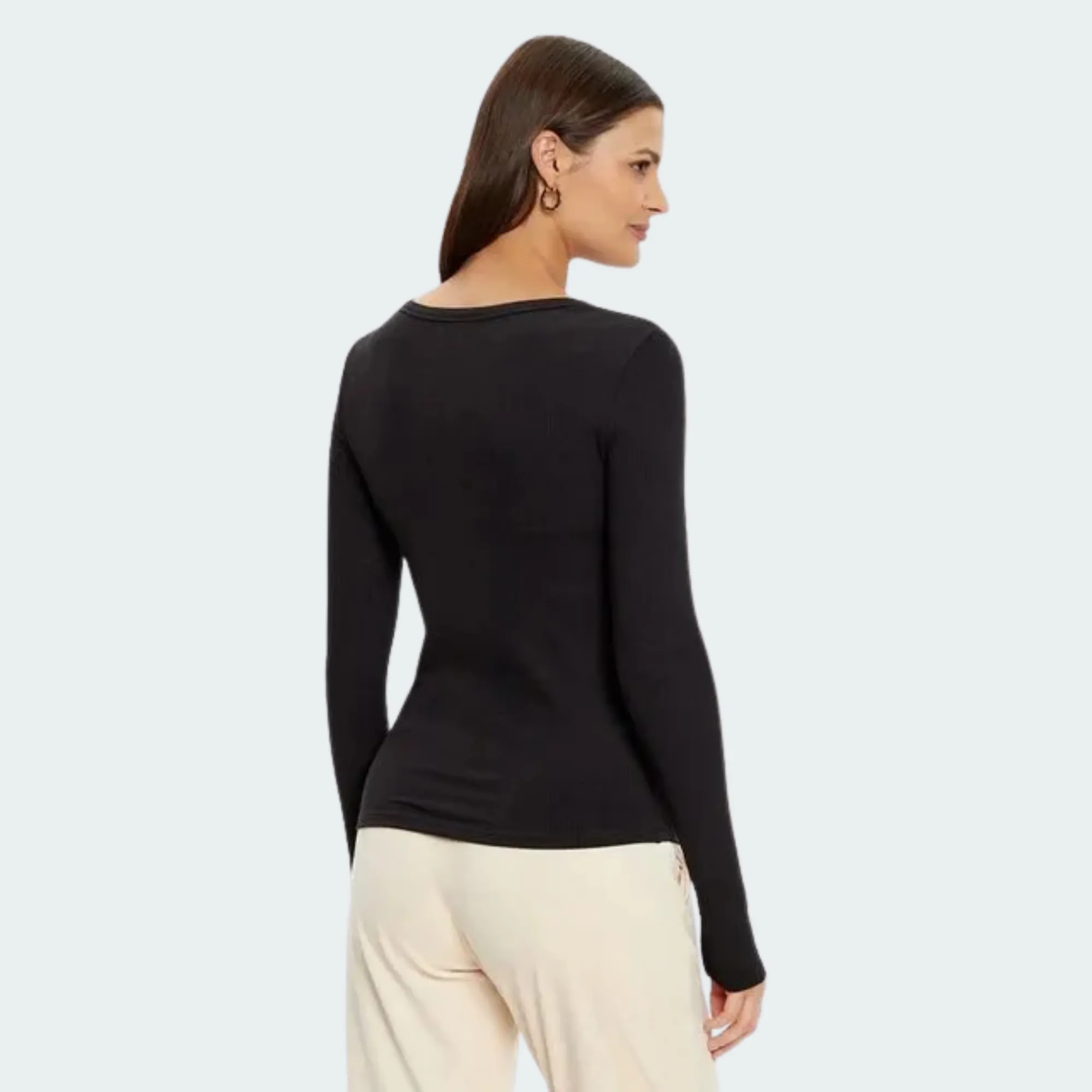 GUESS COLETTE LS RIB TOP