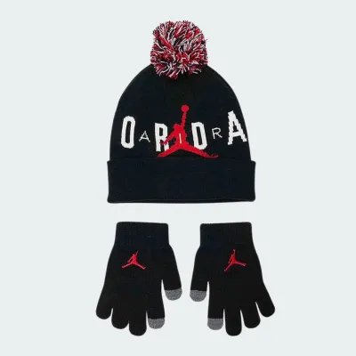 NIKE JORDAN HBR POM BEANIE SET