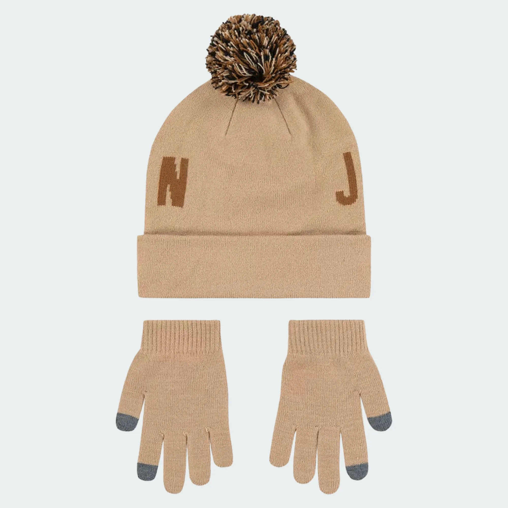 NIKE JORDAN HBR POM BEANIE SET