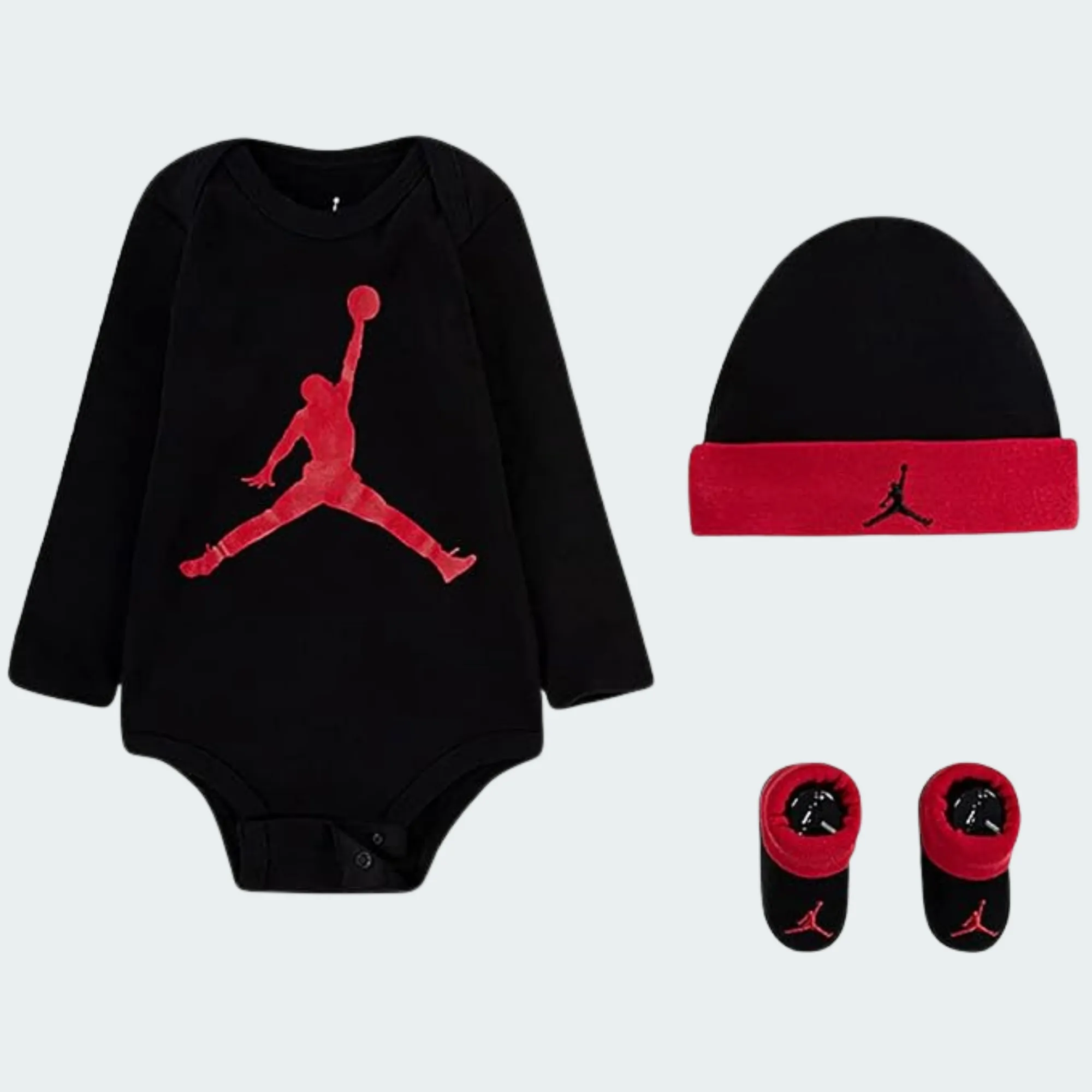 NIKE JORDAN HAT-BODY-SOCKS INFANTS SET