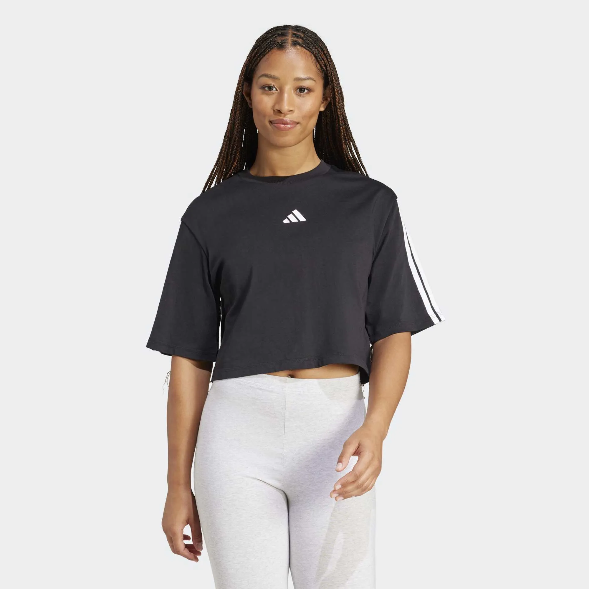 ADIDAS WOMENS 3 STRIPES TEE