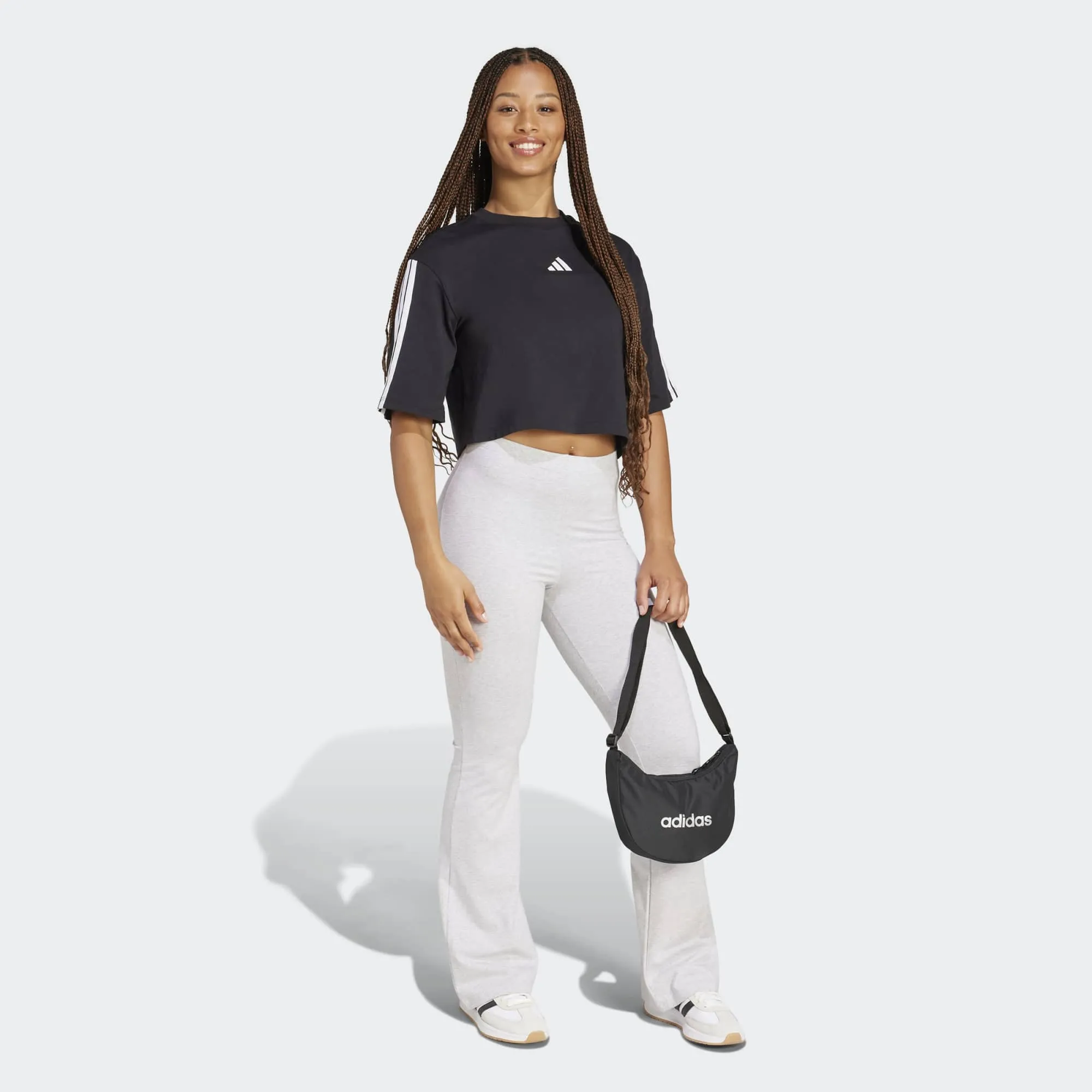 ADIDAS WOMENS 3 STRIPES TEE