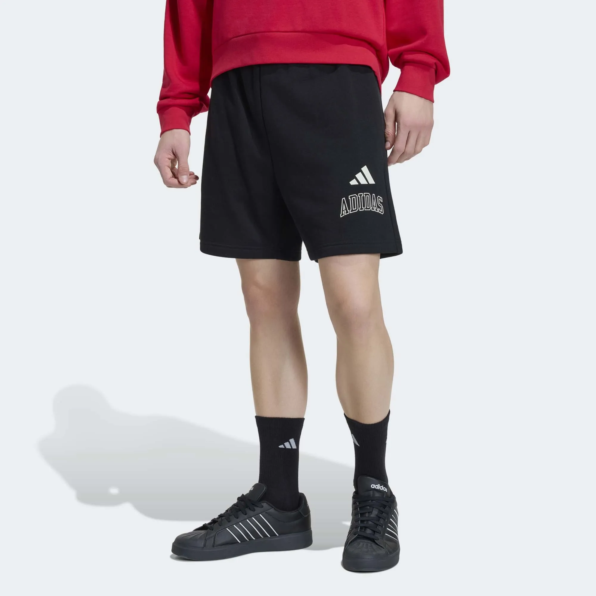 ADIDAS MENS COLLEGIATE FLEECE SHORT
