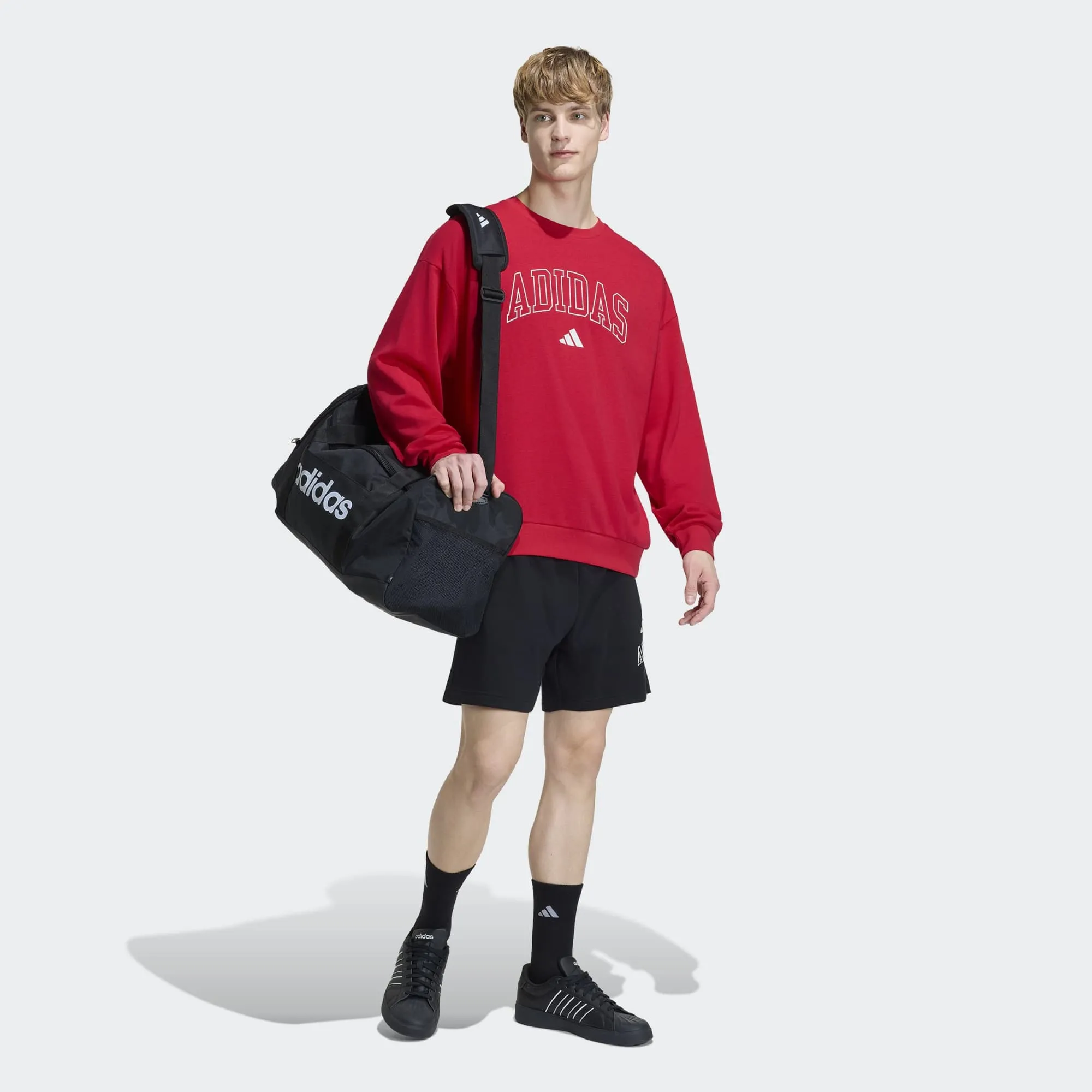 ADIDAS MENS COLLEGIATE FLEECE SHORT