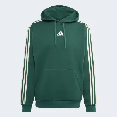 ADIDAS MENS 3 STRIPES FLEECE HOODIE