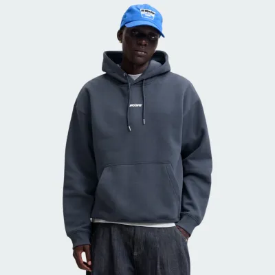 JACK & JONES CLUB BACK SCRIPT PRINT SWEAT HOOD