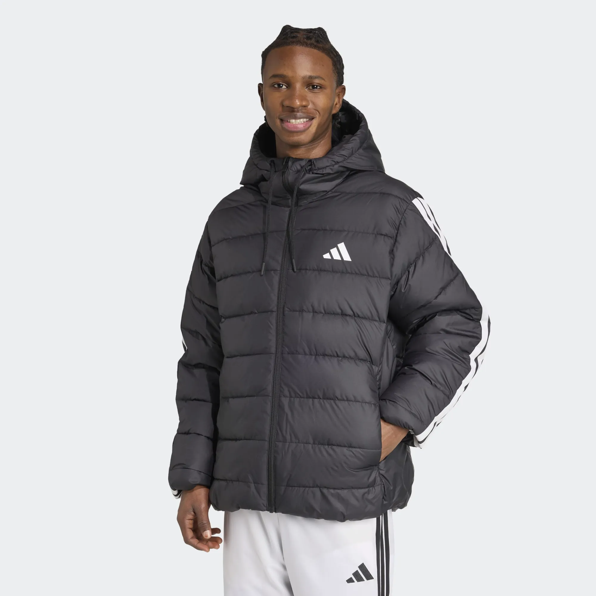 ADIDAS ESSENTIALS 3STRIPES SD HOODED JACKET