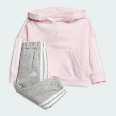 ADIDAS INFANTS 3 STRIPES FLEECE HOODIE SET