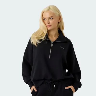 GUESS NAT HALF-ZIP SWEATSHIRT