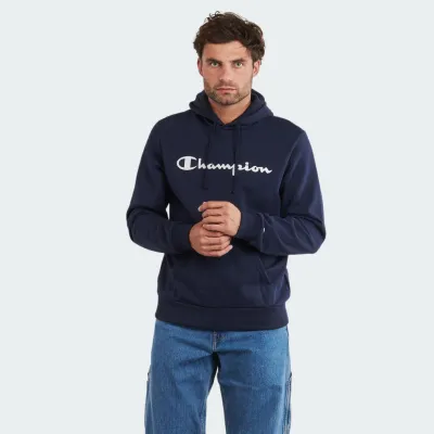 CHAMPION SCRIPT SHOP HOODED SWEATSHIRT