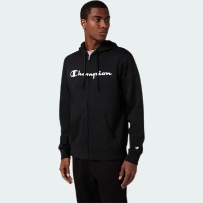 CHAMPION SCRIPT SHOP FULL ZIP HOODIE SWEATSHIRT