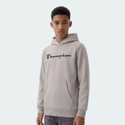 CHAMPION SCRIPT SHOP HOODED SWEATSHIRT
