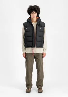 ALPHA INDUSTRIES HOODED PUFFER VEST