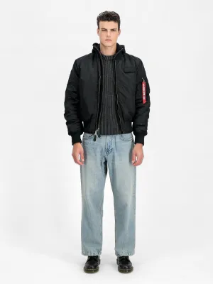 ALPHA INDUSTRIES MA-1 D-TEC SLEEVE EMBROIDERY JACKET