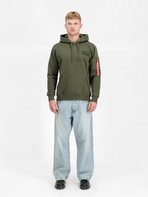 ALPHA INDUSTRIES RED STRIPE HOODIE
