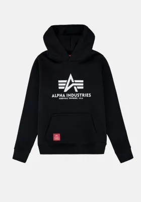 ALPHA INDUSTRIES BASIC HOODIE BIG LOGO KIDS