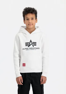 ALPHA INDUSTRIES BASIC HOODIE BIG LOGO KIDS