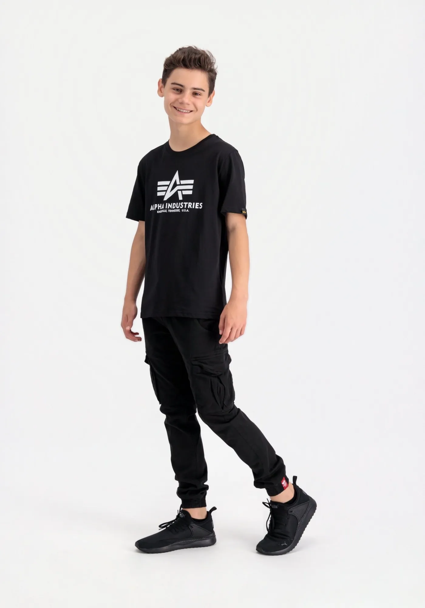 ALPHA INDUSTRIES BASIC T-SHIRT BIG LOGO KIDS
