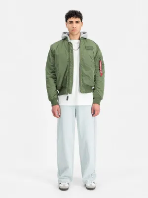 ALPHA INDUSTRIES MA-1 TT TWO TONE HOODIE JACKET