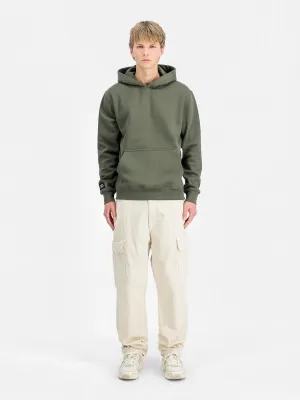 ALPHA INDUSTRIES LABEL HOODIE BACKPRINT