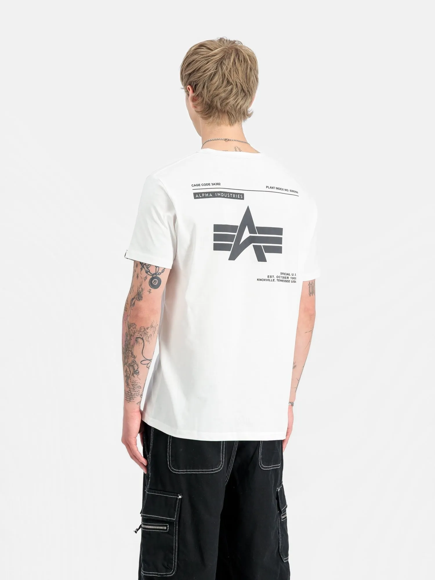 ALPHA INDUSTRIES LABEL BACKPRINT T-SHIRT