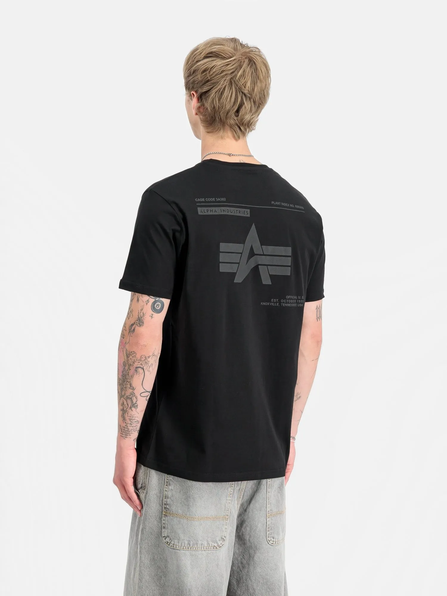 ALPHA INDUSTRIES LABEL BACKPRINT T-SHIRT