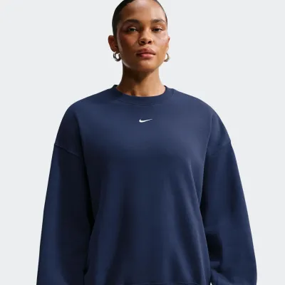 NIKE STUDIO MIDWEIGHT FLEECE WOMENS OVERSIZED CREW