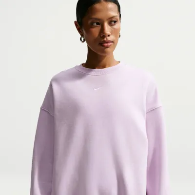 NIKE STUDIO MIDWEIGHT FLEECE WOMENS OVERSIZED CREW