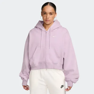 NIKE STUDIO MIDWEIGHT FLEECE WOMENS FULL ZIP HOODIE