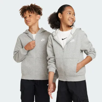 NIKE SPORTSWEAR CLUB FLEECE BOYS FULL ZIP HOODIE