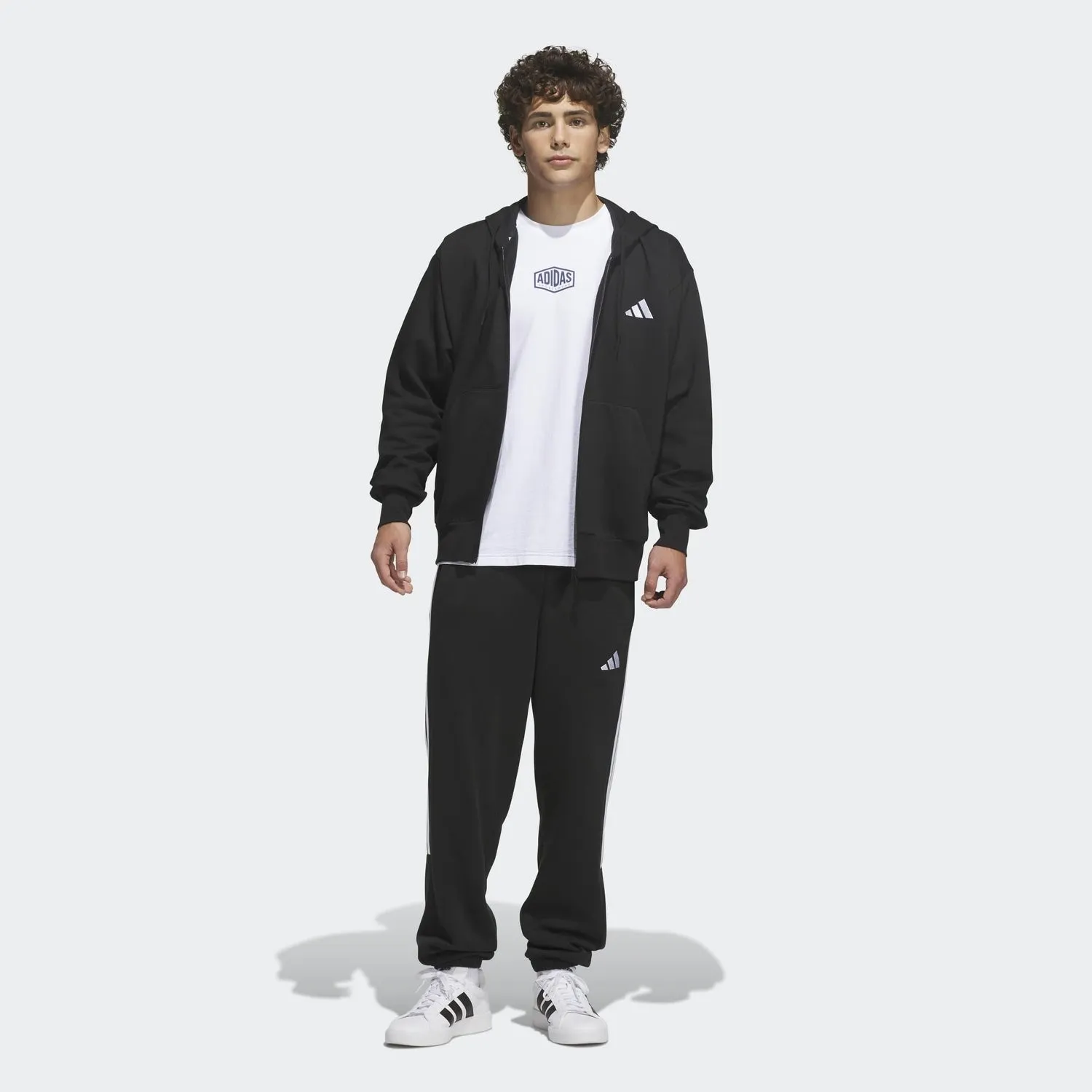ADIDAS MENS FEELCOZY ZIP HOODIE