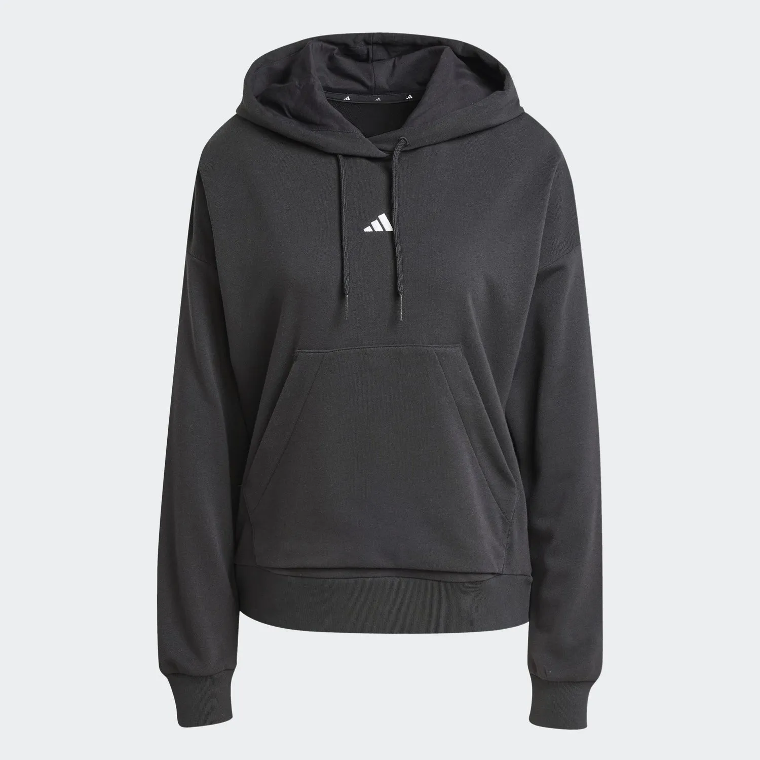 ADIDAS WOMENS SMALL LOGO FRENCH TERRY HOODIE