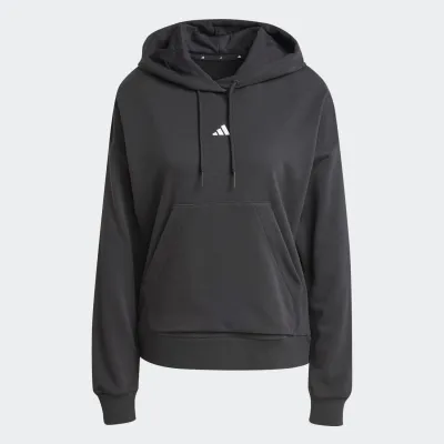 ADIDAS WOMENS SMALL LOGO FRENCH TERRY HOODIE